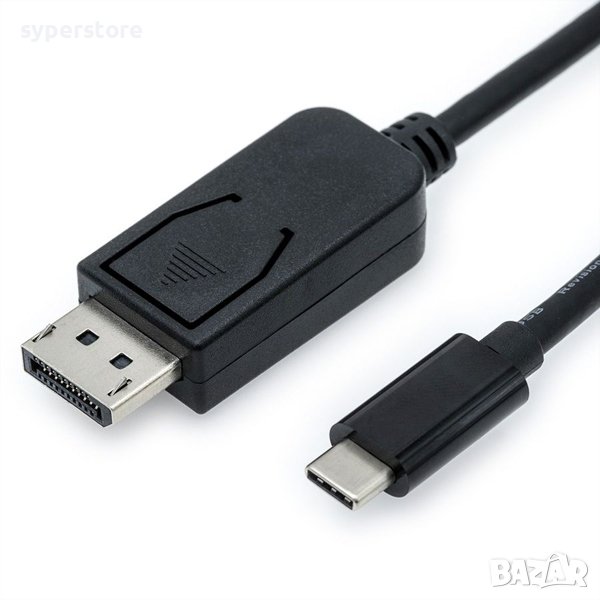 Кабел USB Type C - DP, M/M, 1m, Value 11.99.5845 SS301252 Мъжко-Мъжко, снимка 1