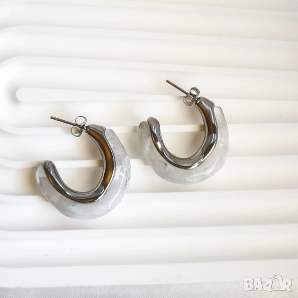 Обеци от медицинска стомана, снимка 1