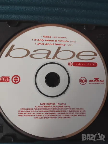 Take That – Babe - оригинален диск музика, снимка 1