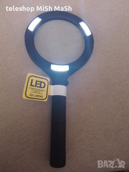 Голяма лупа с 3 лед светлини и 2 батерия 1.5 V, снимка 1