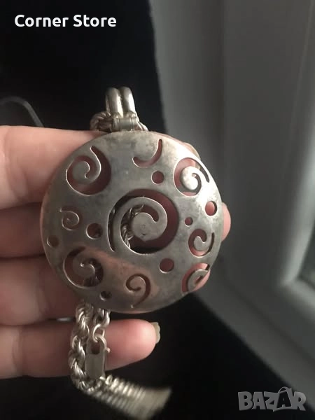 Сребърен медальон, снимка 1