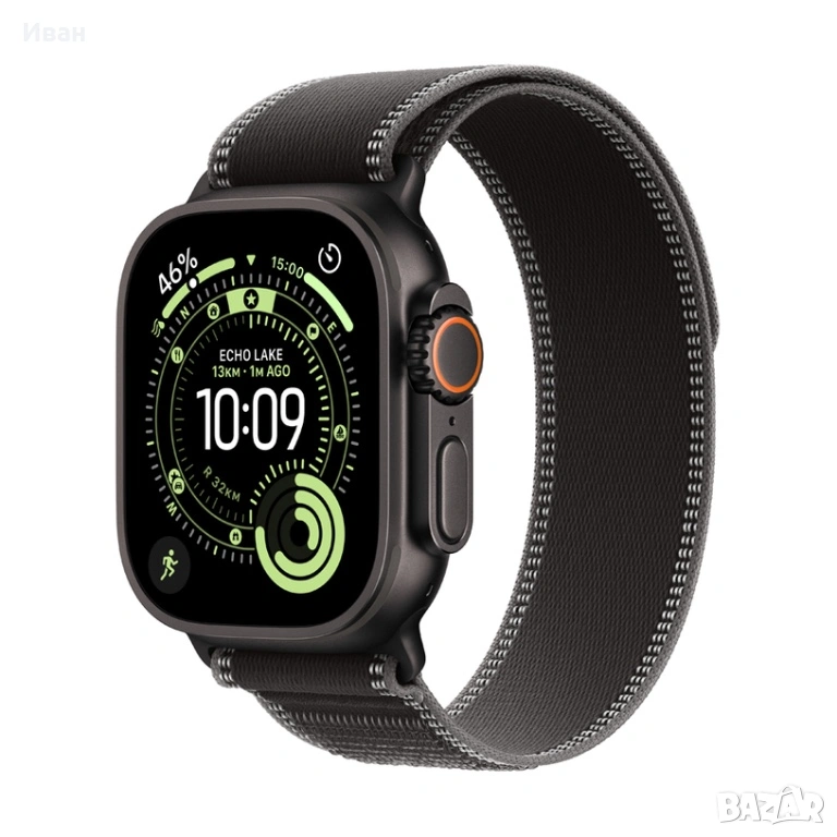 ЛИЗИНГ 55лв/м Apple Watch Ultra 3 2025 * Black Tit 49*mm  ултра 3, снимка 1