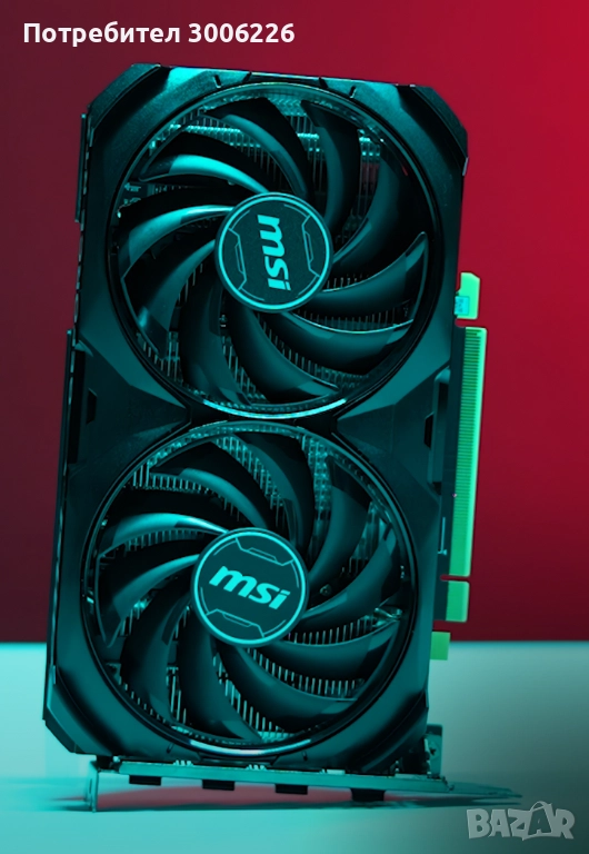 видеокарта MSI Ventus geforce RTX 4060 ti 16g, снимка 1
