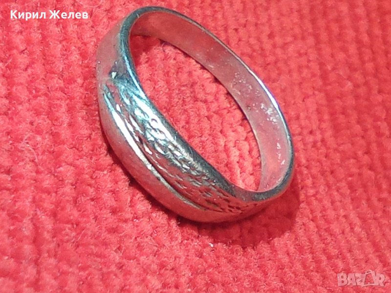 СРЕБЪРЕН ЛИСТОВИДЕН ДАМСКИ РЪЧНА РАБОТА ПРЪСТЕН СРЕБРО ВИСОКА ПРОБА СТАР ВИНТИДЖ РЕТРО СТИЛ 4102, снимка 1