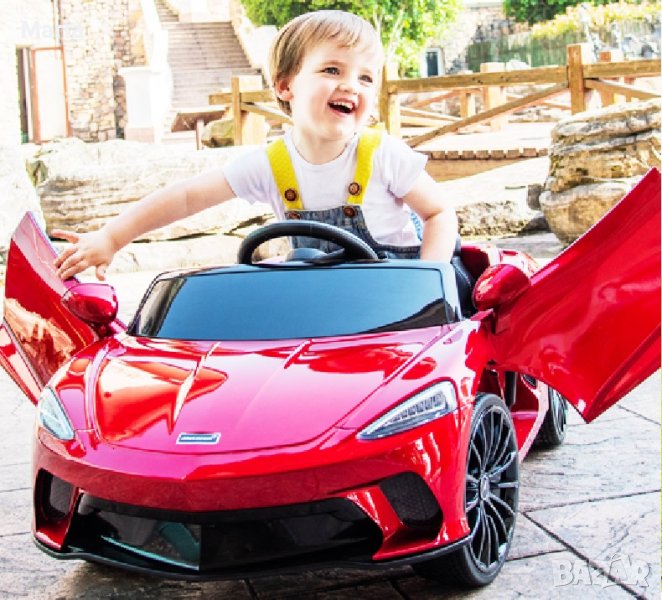 Акумулаторен КОЛА Licensed Mclaren GT 12V с меки гуми с Кожена седалка MP3, снимка 1