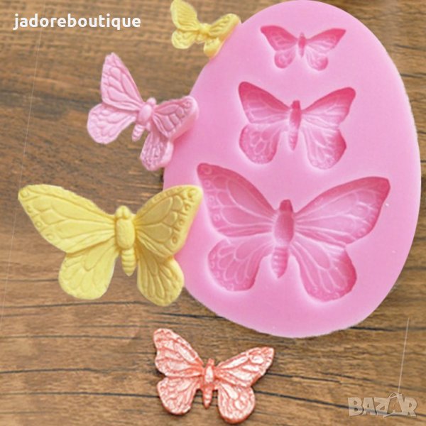 Силиконов молд пеперуди - два вида, снимка 1