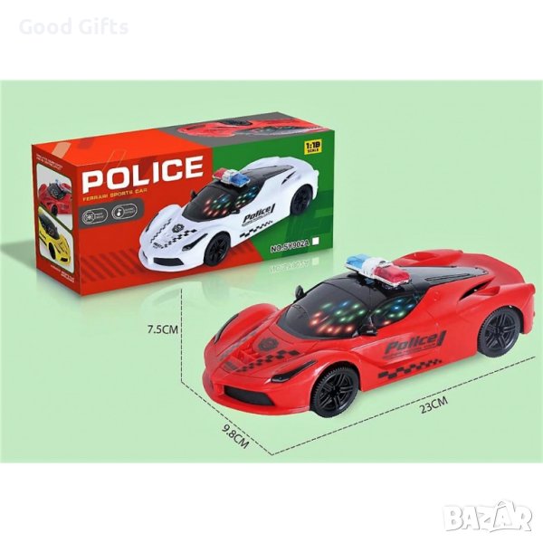 Музикална Полицейска кола със светлини, снимка 1