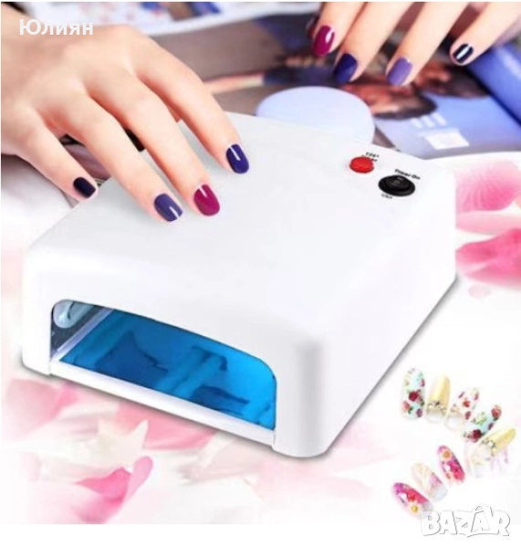 UV печка за нокти Automat, 36W, с таймер, Бял, снимка 1