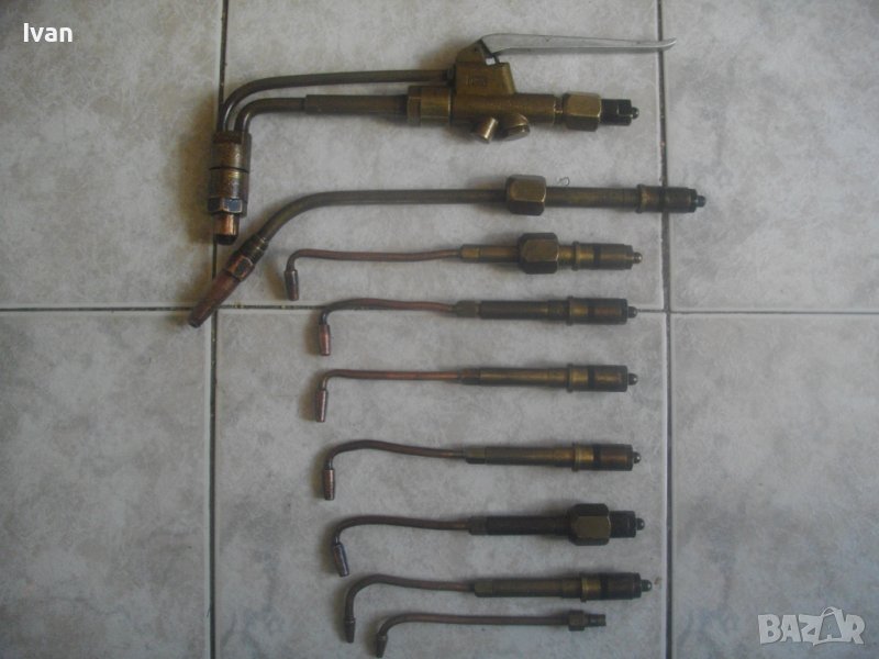 PEGO-Профи Комплект Горелка/Резак+8 Контактни Дюзи/Накрайници-Газово Рязане/Заваряване-Нидерландия-N, снимка 1