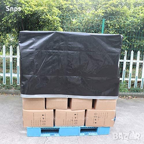 Брезент водоустойчиво покривало, сребристо/черно, 1,8 х 2,5 м,, снимка 1