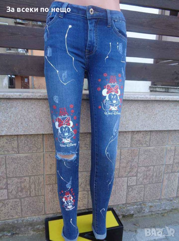 Minnie Mouse Дамски Дънки Мини Маус Код SV-26, снимка 1