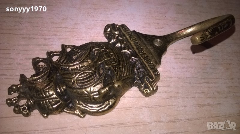 elizabethan galleon-12х5х4см-мед/месинг-внос франция, снимка 1