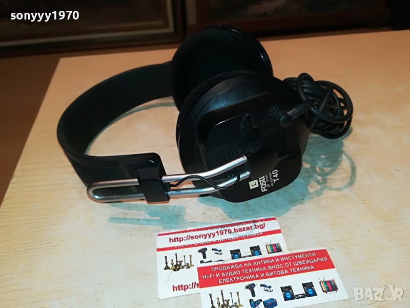 FOSTEX T40 STEREO HEADPHONES-MADE IN JAPAN 0209221609, снимка 1