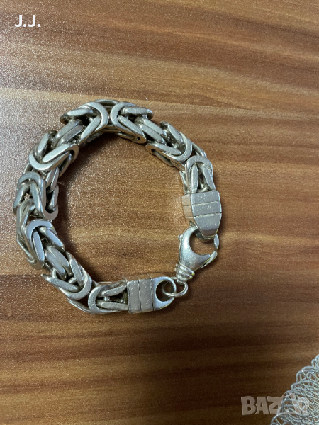 Масивна мъжка сребърна гривна ,4.50лв./гр., снимка 1