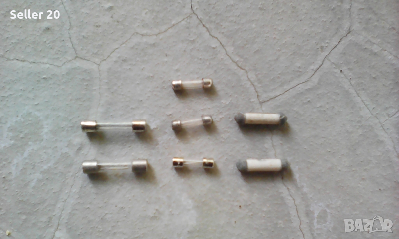 Стъклени предпазители бушони бушончета за ел уреди техника, снимка 1