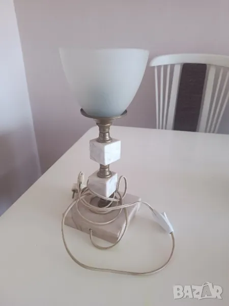 Мраморна нощна лампа, снимка 1
