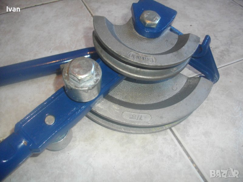 22мм/15мм Двоен Тръбогиб Голям 71см Масивен Немски Уред Огъване Всякакви Тръби Почти Нов Отличен, снимка 1