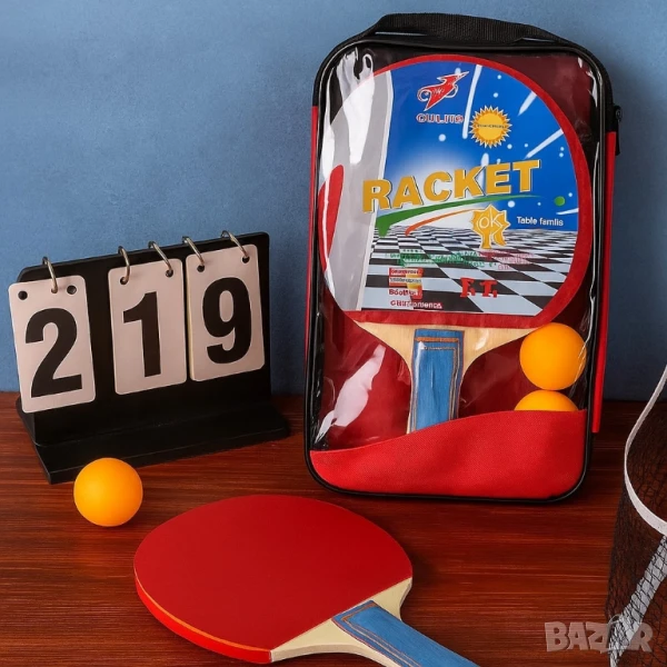Комплект тенис на маса в калъф – Забавление за цялото семейство, снимка 1
