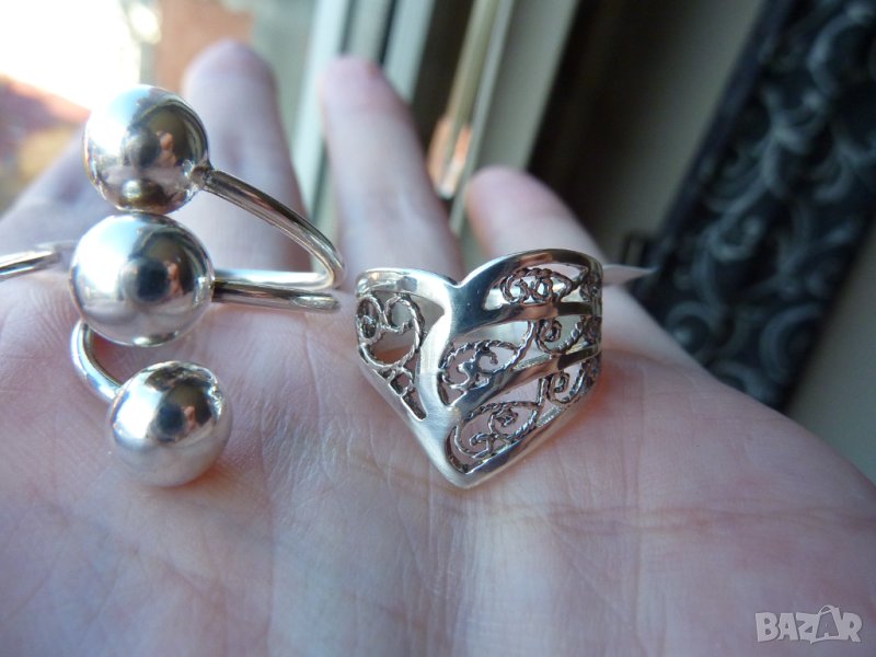 Продавам 3 нови сребърни пръстена №223, снимка 1