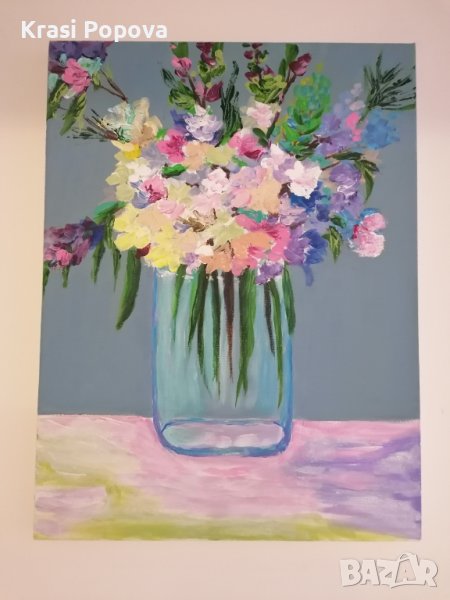 Картина Цветен букет, снимка 1