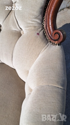 Кресло антикварно махагон №056, снимка 6 - Дивани и мека мебел - 52520485