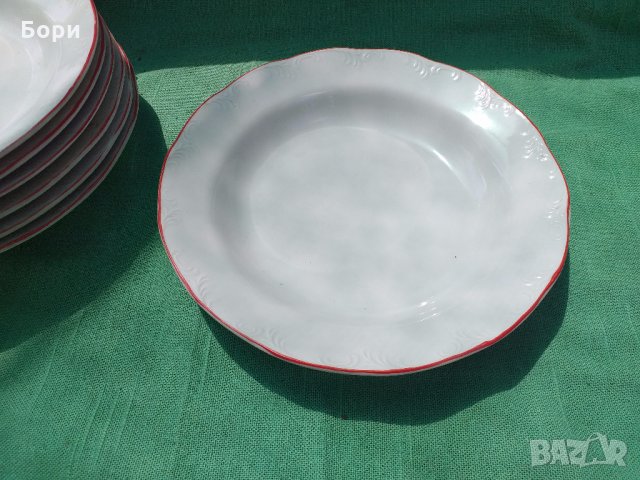 Български порцелан чинии за супа, снимка 1 - Чинии - 33061420
