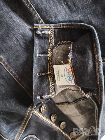 Разкроена дънкова пола с копчета, снимка 3 - Поли - 51462249