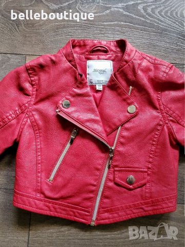 Страхотно кожено детско яке Майорал Mayoral 2 години, 92  см., снимка 3 - Бебешки якета и елеци - 32955445