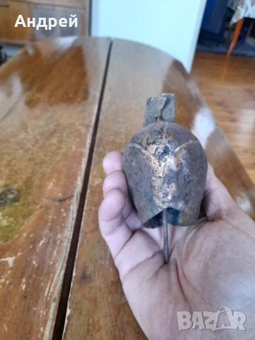 Стар звънец,хлопка,чан #5, снимка 5 - Други ценни предмети - 50715811