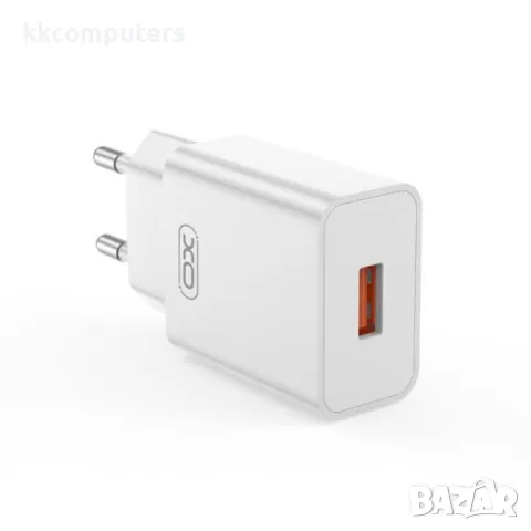 Зарядно/Адаптер 220V / XO-L127 / USB QC 3.0 18W / + USB - Lightning Кабел / Бял / Баркод : 456427, снимка 2 - Оригинални зарядни - 48487969