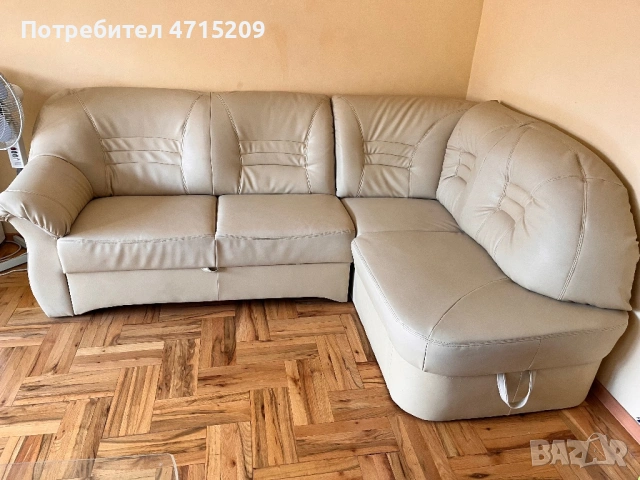 Ъглов диван с ракла и функция сън, снимка 2 - Дивани и мека мебел - 53174410