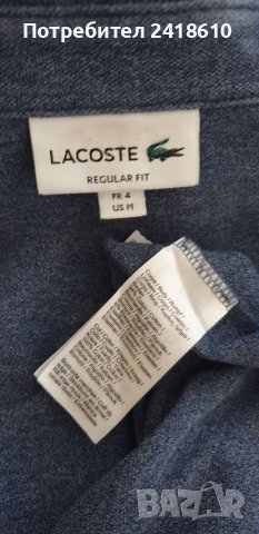 Lacoste Pique Cotton Regular Fit Mens Size 4 - М ОРИГИНАЛ! Мъжка тениска!, снимка 5 - Тениски - 37508677