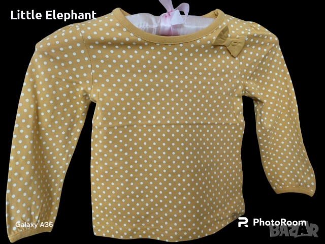 Блузка за 2-3 год мом горчица на точки,колекция"Points",Англия/нова