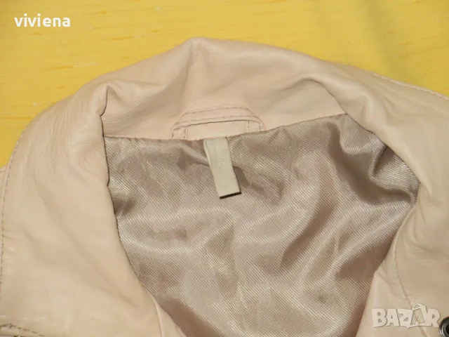 b.young ново дамско естествена кожа пудра 38, снимка 4 - Якета - 49235414