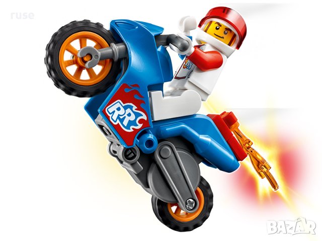 НОВИ! LEGO® City Stunt 60298 Каскадьорски мотоциклет ракета, снимка 3 - Конструктори - 40664091