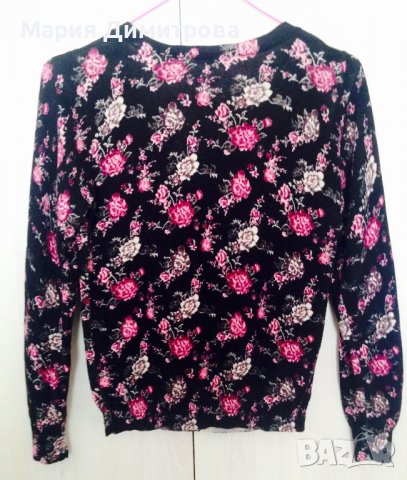 Жилетка с флорални мотиви 100% памук, снимка 6 - Жилетки - 39197079