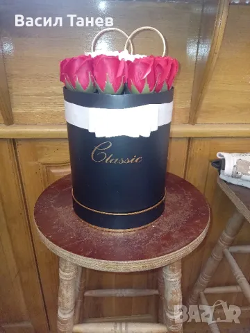 Кутия от вечни сапунени рози, снимка 6 - Ръчно изработени сувенири - 49235255