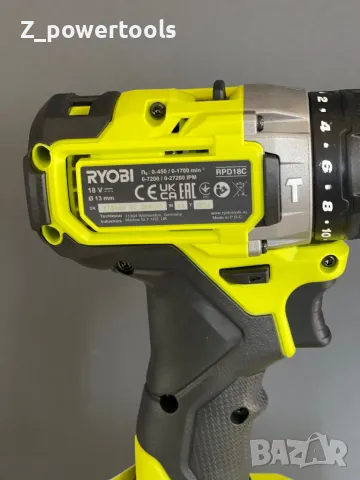 RYOBI  RPD18C АКУМУЛАТОРНА БЕЗЧЕТКОВА УДАРНА БОРМАШИНА, снимка 3 - Винтоверти - 47577547