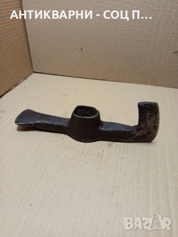 Соц Стара Ръчно Кована Киркобрадва Тегло 1.800кг., снимка 5 - Антикварни и старинни предмети - 51370728