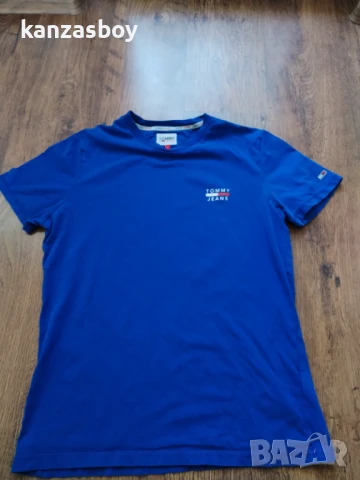 TOMMY JEANS Organic Cotton - страхотна мъжка тениска КАТО НОВА Л, снимка 5 - Тениски - 50697675