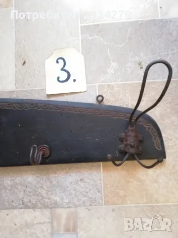 Стари закачалки,дървени ръчно изработени., снимка 7 - Закачалки - 36866927