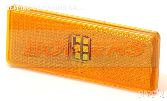 ЛЕД LED габарит за Мерцедес Актрос Mercedes Actros 24V Оранжев , снимка 2 - Аксесоари и консумативи - 35282612