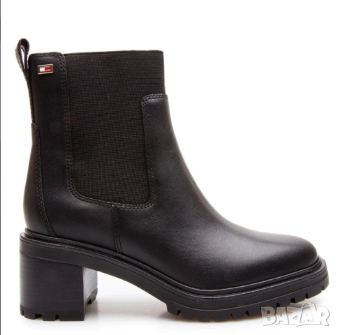 TOMMY HILFIGER Емайлирани кожени боти/ ботуши Челси с флаг номер 42