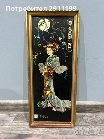 Картина с гейша, 2 бр., снимка 2 - Картини - 53395090