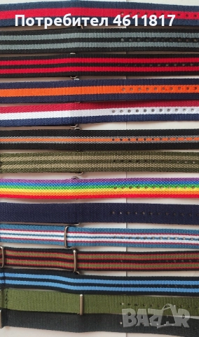 Каишки НАТО 18мм, снимка 13 - Каишки за часовници - 52188412