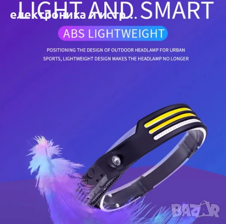 LED челник, 3W, 200lm, 1200mAh, USB зареждане , снимка 3 - Други - 53244495