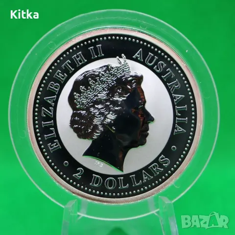   2 oz. Лунар 2003 "Коза" ., снимка 2 - Нумизматика и бонистика - 49261941