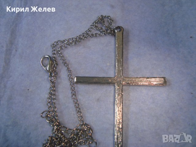 ПОСРЕБРЕН КРЪСТОВИДЕН МОДЕН АРТ МЕДАЛЬОН с КРИСТАЛИ и ВЕРИЖКА 31535, снимка 9 - Колиета, медальони, синджири - 36901755