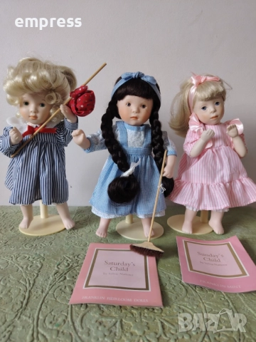 Седем порцеланови кукли Franklin Heirloom Dolls , снимка 4 - Колекции - 52854276