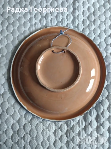 Керамична стенна чиния, снимка 4 - Декорация за дома - 51415336